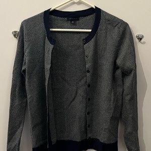 Tommy Hilfiger blue and gray cardigan